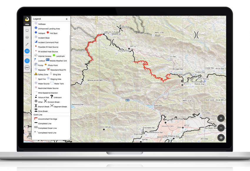 Manage your wildland and wildland urban interface (WUI) initiatives, see aircraft and satellite imagery and mobilize utility crews