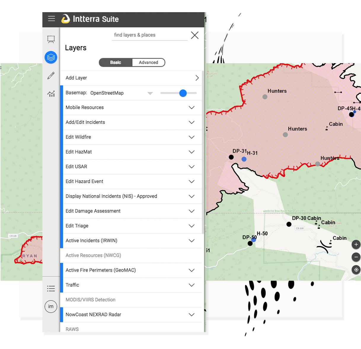Intterra Incident Management software provides immediate sharing and the views your Incident Commanders need for decision-making.
