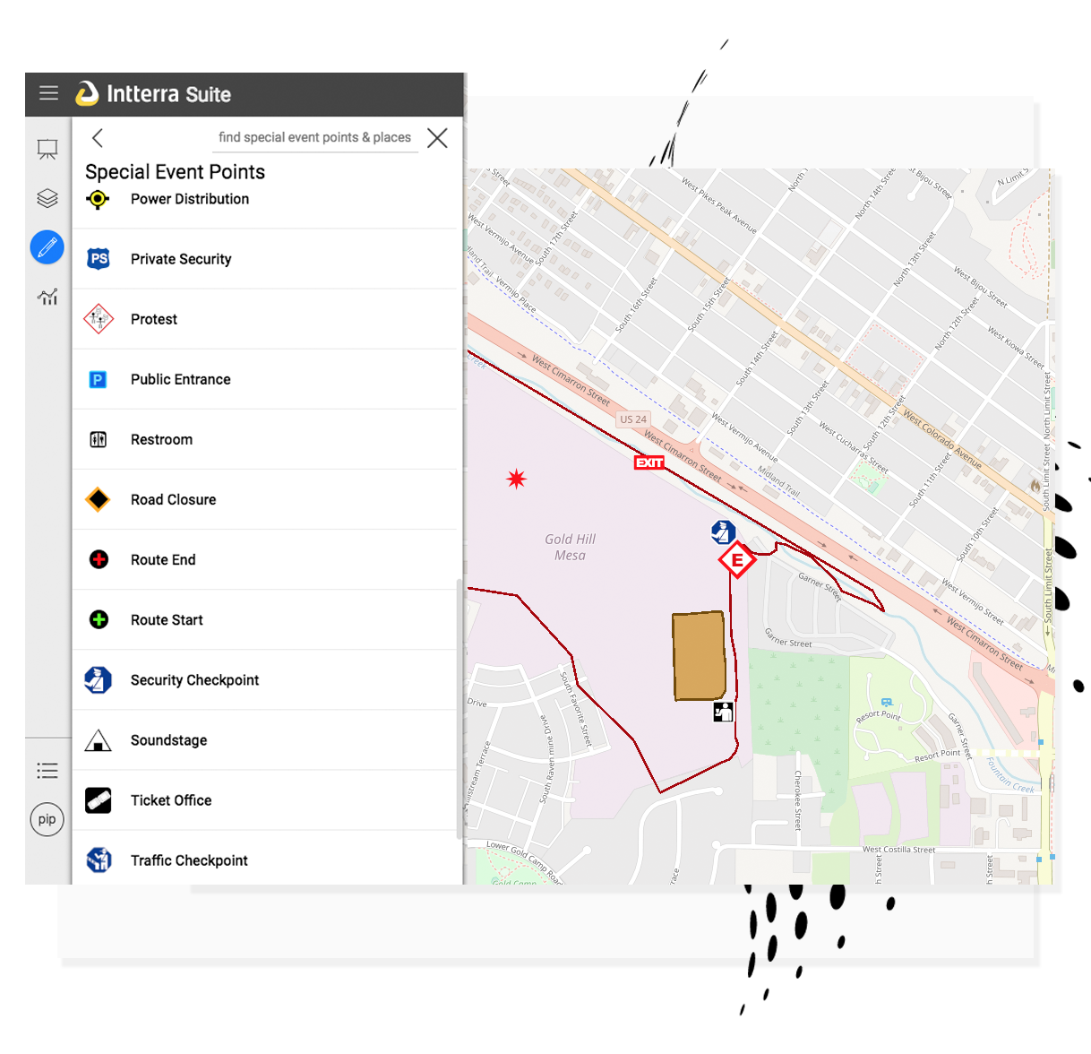 Intterra Preplanning software manages Special Event preplans and helps to prepare for Active Shooter emergencies.